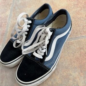 Vans old School Skate Two -Tone Blue and Black Shoes Mens 5.5 / Womens 7